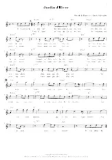 télécharger la partition d'accordéon Jardin d'hiver (Chant : Henri Salvador) au format PDF