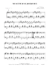 scarica la spartito per fisarmonica Musette d'aujourd'hui in formato PDF