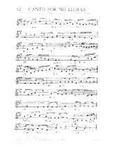 scarica la spartito per fisarmonica Canto por no llorar (Tango) in formato PDF
