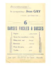 download the accordion score Accordéonistes : Recueil 6 Danses faciles à succès (Pépito + Sous les cocotiers + Dites-moi oui + Baracas + Fleur de java + Yvette) in PDF format