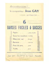 descargar la partitura para acordeón Accordéonistes : Recueil 6 Danses faciles à succès (Pépito + Sous les cocotiers + Dites-moi oui + Baracas + Fleur de java + Yvette) en formato PDF