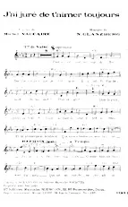 download the accordion score J'ai juré de t'aimer toujours (Valse) in PDF format