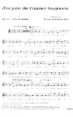 descargar la partitura para acordeón J'ai juré de t'aimer toujours (Valse) en formato PDF