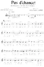 télécharger la partition d'accordéon Pas d' chance (De l'Opérette : La route fleurie) (Chant : Bourvil) (Valse) au format PDF