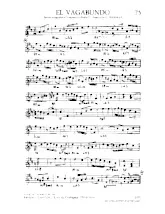 descargar la partitura para acordeón El Vagabundo (Tango) en formato PDF