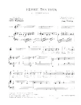 download the accordion score Ferme tes yeux (Berceuse Basque) in PDF format