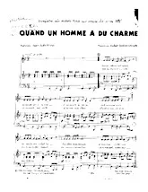 télécharger la partition d'accordéon Quand un homme a du charme (Chant : Michèle Torr) au format PDF