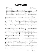 download the accordion score Papayou in PDF format