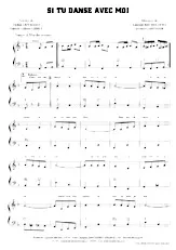 descargar la partitura para acordeón Si tu danses avec moi (Marche Country) en formato PDF