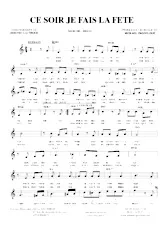 download the accordion score Ce soir je fais la fête (Marche Disco) in PDF format