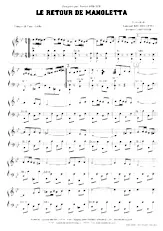 télécharger la partition d'accordéon Le retour de Manoletta (Paso Doble) au format PDF
