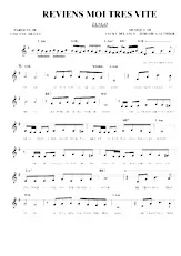 scarica la spartito per fisarmonica Reviens moi très vite (Tango) in formato PDF