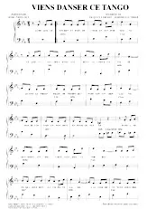 scarica la spartito per fisarmonica Viens danser ce tango in formato PDF