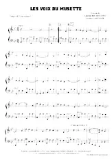 télécharger la partition d'accordéon Les voix du musette (Valse Musette) au format PDF
