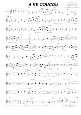 download the accordion score A ke coucou in PDF format