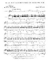 download the accordion score Si je pouvais un jour revivre ma vie in PDF format