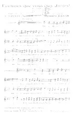 download the accordion score Femmes que vous êtes jolies in PDF format