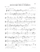 descargar la partitura para acordeón On dansait tous le madison en formato PDF