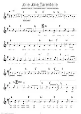 descargar la partitura para acordeón Jolie jolie tarentelle en formato PDF