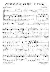 download the accordion score C'est comme ça que je t'aime  in PDF format