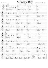 download the accordion score A foggy day in PDF format