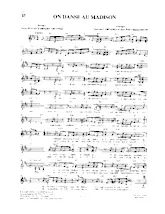 download the accordion score On danse au madison in PDF format