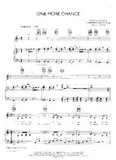 descargar la partitura para acordeón One More Chance en formato PDF