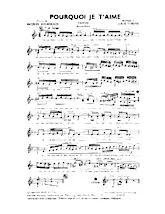 descargar la partitura para acordeón Pourquoi je t'aime (Tango) en formato PDF