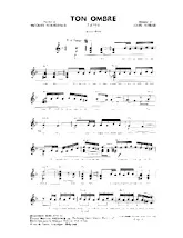 descargar la partitura para acordeón Ton ombre (Tango) en formato PDF