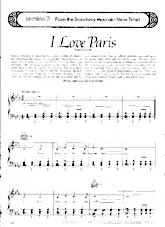 descargar la partitura para acordeón I love Paris (From : Can Can) en formato PDF