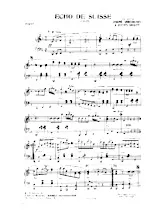 télécharger la partition d'accordéon Echo de Suisse (Valse) au format PDF
