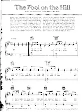 télécharger la partition d'accordéon The fool on the hill (Slow) au format PDF