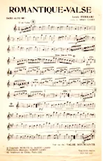 télécharger la partition d'accordéon Romantique Valse (Partie Saxophone) au format PDF