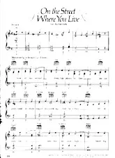 download the accordion score On the street where you live (From my Fair Lady) in PDF format