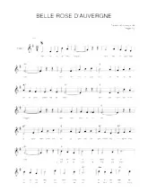 télécharger la partition d'accordéon Belle rose d'Auvergne (Valse) au format PDF