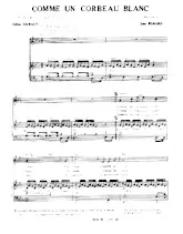 télécharger la partition d'accordéon Comme un corbeau blanc (Chant : Johnny Hallyday) au format PDF