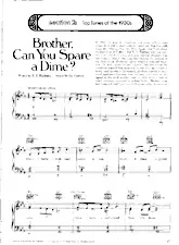 download the accordion score Brother can you spare a dime in PDF format