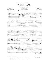 download the accordion score Vingt ans (Boléro Rock) in PDF format