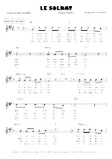 télécharger la partition d'accordéon Le Soldat (Chant : Florent Pagny) au format PDF