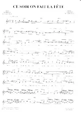 descargar la partitura para acordeón Ce soir on fait la fête (Marche) en formato PDF