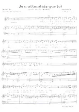 descargar la partitura para acordeón Je n'attendais que toi (Du film : Edith et Marcel) en formato PDF