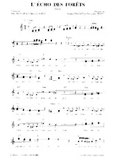 descargar la partitura para acordeón L'écho des forêts (Valse) en formato PDF