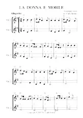 télécharger la partition d'accordéon LA DONNA E MOBILE VIOLINE DUO au format PDF