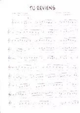 descargar la partitura para acordeón Tu reviens (Rumba) en formato PDF