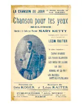 télécharger la partition d'accordéon Chanson pour tes yeux au format PDF