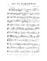 scarica la spartito per fisarmonica Brune Hawaïenne (Valse de style) in formato PDF