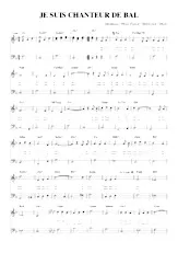 download the accordion score Je suis chanteur de bal (Relevé) in PDF format