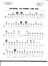 télécharger la partition d'accordéon Un banc Un arbre Une rue (Chant : Séverine) au format PDF