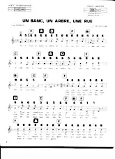 descargar la partitura para acordeón Un banc Un arbre Une rue (Chant : Séverine) en formato PDF