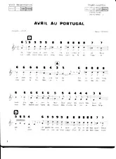 télécharger la partition d'accordéon Avril au Portugal (Coimbra) au format PDF